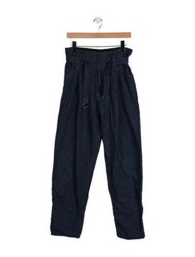 Pre-owned Rachel Comey High-rise Wide Leg Jeans In Blue