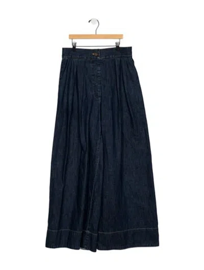 Pre-owned Rachel Comey High-rise Wide Leg Jeans In Blue