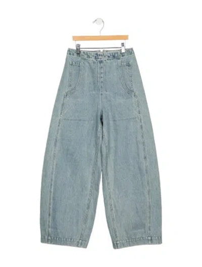 Pre-owned Rachel Comey High-rise Wide Leg Jeans In Blue