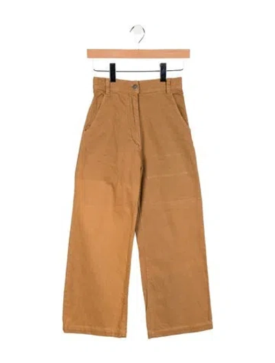 Pre-owned Rachel Comey High-rise Wide Leg Jeans In Brown