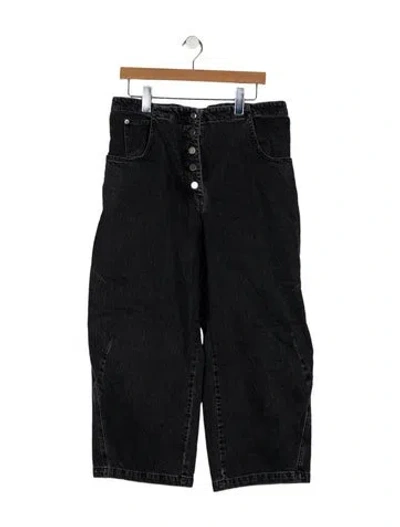 Pre-owned Rachel Comey High-rise Wide Leg Jeans In Gray