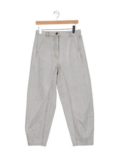 Pre-owned Rachel Comey High-rise Wide Leg Jeans In Gray