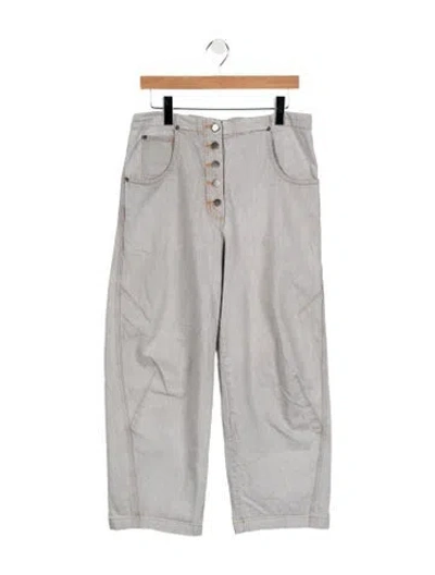 Pre-owned Rachel Comey High-rise Wide Leg Jeans In Gray