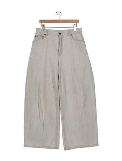 Pre-owned Rachel Comey High-rise Wide Leg Jeans In Gray