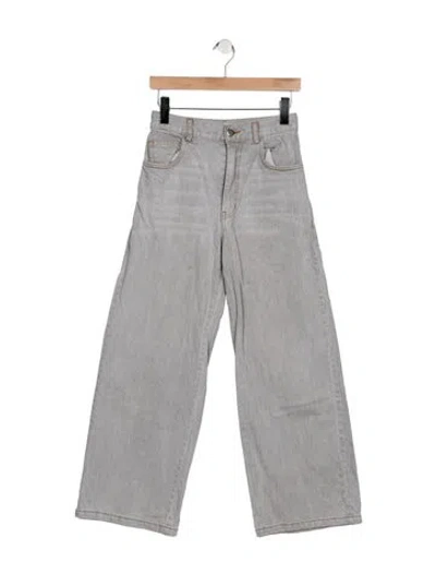 Pre-owned Rachel Comey High-rise Wide Leg Jeans In Gray
