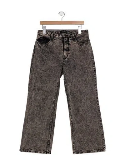 Pre-owned Rachel Comey High-rise Wide Leg Jeans In Grey