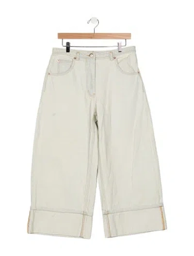 Pre-owned Rachel Comey High-rise Wide Leg Jeans In Grey