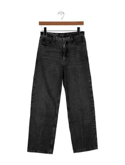 Pre-owned Rachel Comey High-rise Wide Leg Jeans In Grey