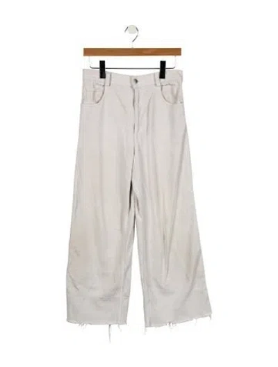 Pre-owned Rachel Comey High-rise Wide Leg Jeans In Neutral