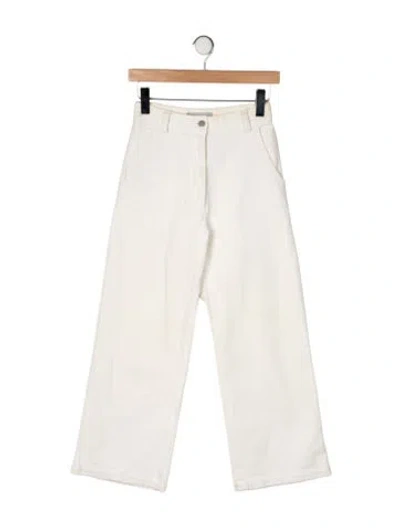 Pre-owned Rachel Comey High-rise Wide Leg Jeans In Neutral