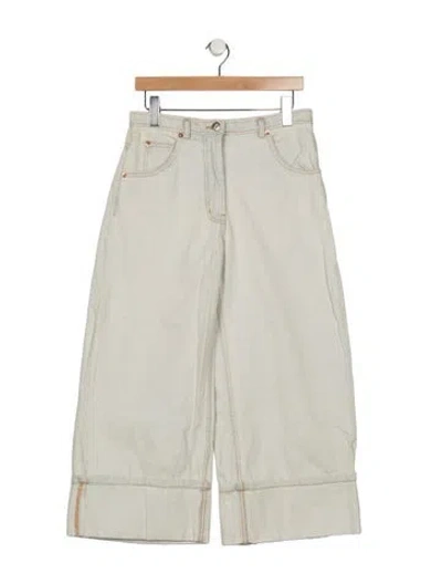 Pre-owned Rachel Comey High-rise Wide Leg Jeans In Neutrals