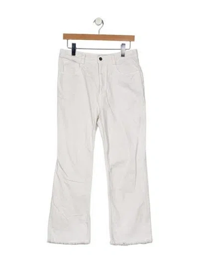 Pre-owned Rachel Comey High-rise Wide Leg Jeans In White