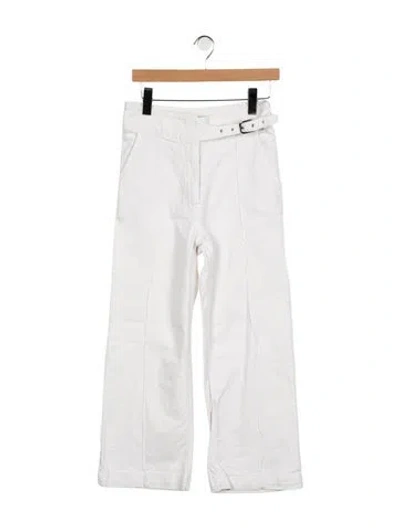 Pre-owned Rachel Comey High-rise Wide Leg Jeans In White