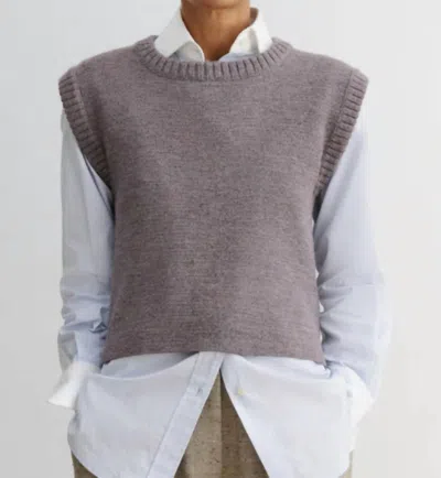 Rachel Comey Hilman Sleeveless Vest In Dusty Mauve In Grey
