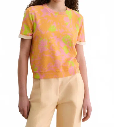 Rachel Comey Inez Short Sleeve Top In Orange Obscura