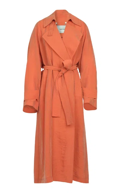 Rachel Comey Jada Oversized Trench Coat In Burgundy