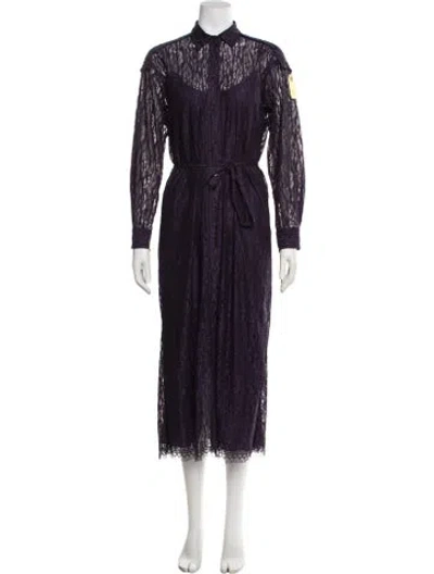 Pre-owned Rachel Comey Lace Pattern Midi Length Dress W/ Tags In Purple