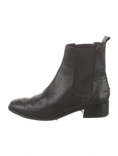 Pre-owned Rachel Comey Leather Chelsea Boots In Black