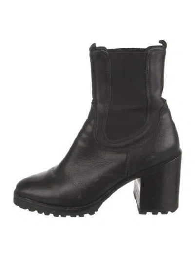 Pre-owned Rachel Comey Leather Chelsea Boots In Black