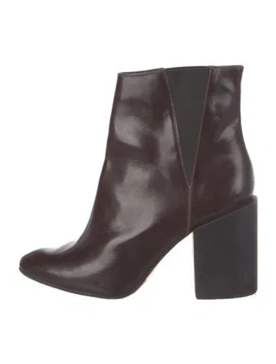 Pre-owned Rachel Comey Leather Chelsea Boots In Brown