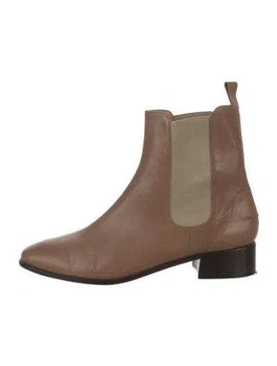 Pre-owned Rachel Comey Leather Chelsea Boots In Brown