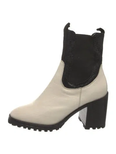 Pre-owned Rachel Comey Leather Chelsea Boots In Neutrals