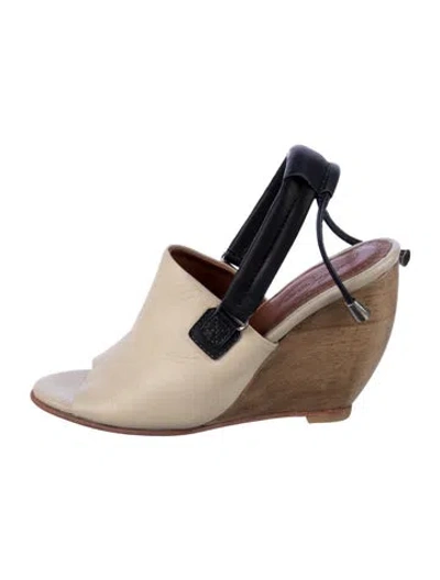 Pre-owned Rachel Comey Leather Colorblock Pattern Slingback Pumps
