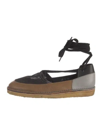 Pre-owned Rachel Comey Leather Colorblock Pattern Sneakers In Multi
