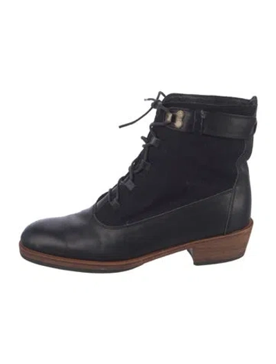 Pre-owned Rachel Comey Leather Combat Boots In Blue