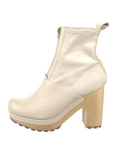 Pre-owned Rachel Comey Leather Combat Boots In Neutral