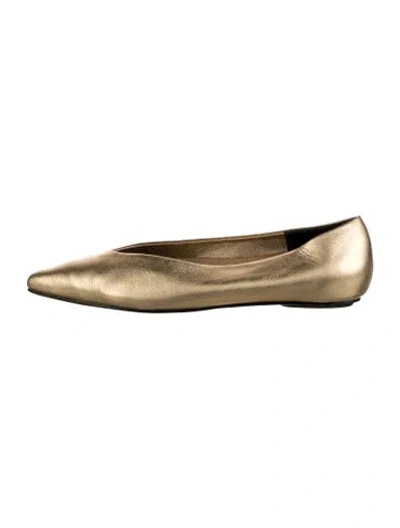 Pre-owned Rachel Comey Leather Flats In Gold