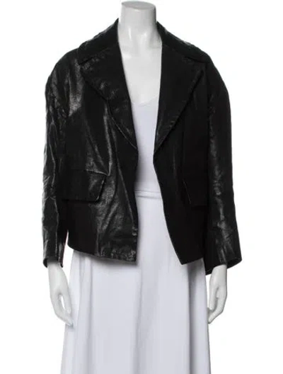 Pre-owned Rachel Comey Leather Jacket In Black