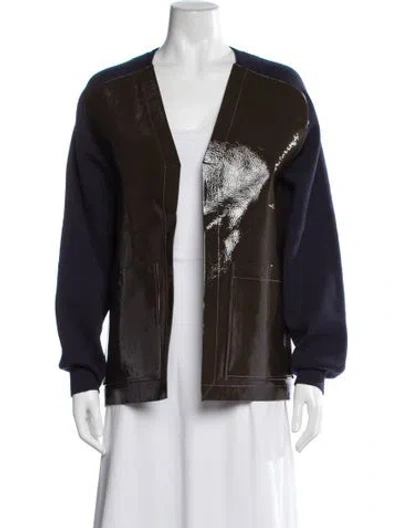 Pre-owned Rachel Comey Leather Jacket In Blue
