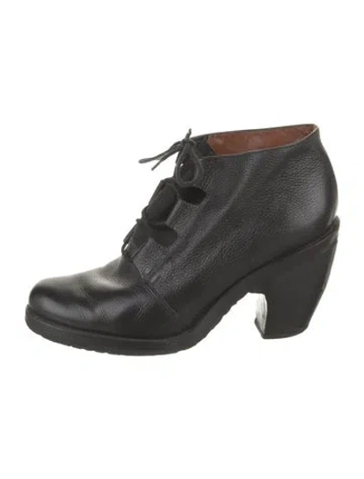 Pre-owned Rachel Comey Leather Lace-up Boots In Black