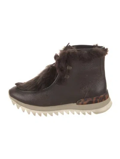 Pre-owned Rachel Comey Leather Lace-up Boots In Brown