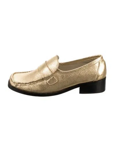 Pre-owned Rachel Comey Leather Loafers In Gold/metallic