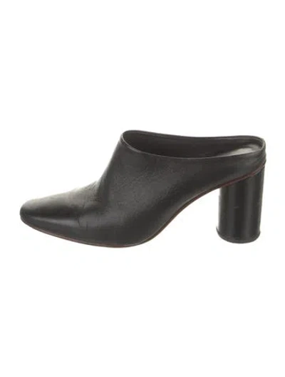 Pre-owned Rachel Comey Leather Mules In Black