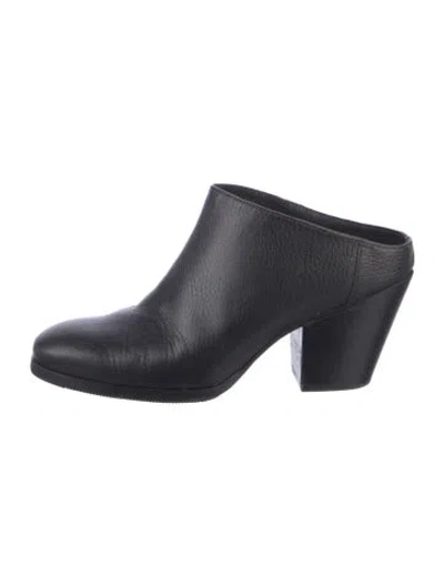 Pre-owned Rachel Comey Leather Mules In Black