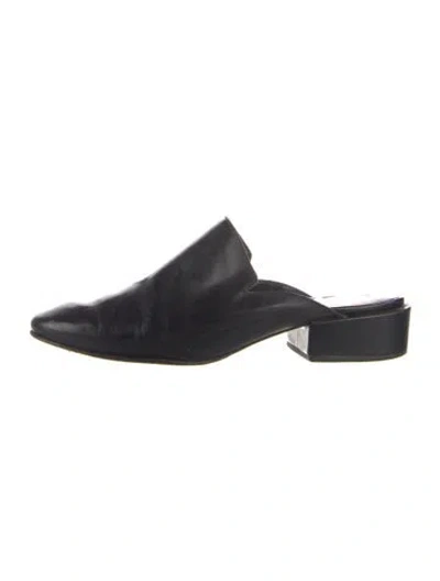 Pre-owned Rachel Comey Leather Mules In Black
