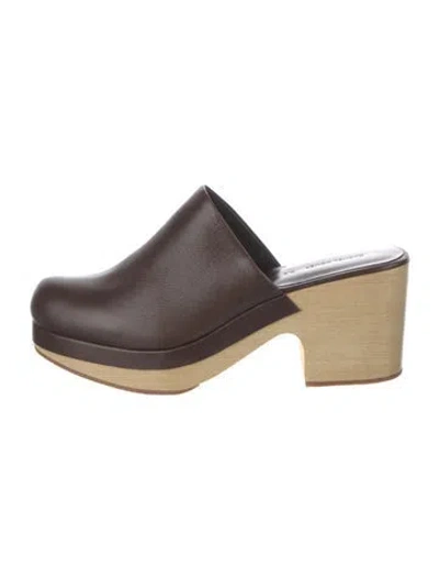 Pre-owned Rachel Comey Leather Mules In Black