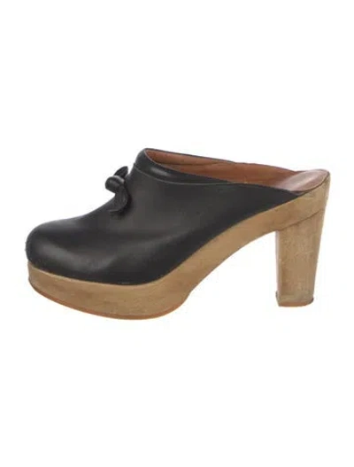 Pre-owned Rachel Comey Leather Mules In Black