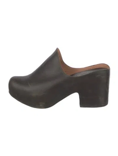 Pre-owned Rachel Comey Leather Mules In Black