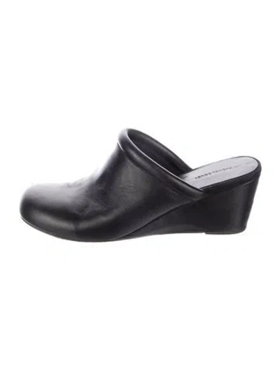 Pre-owned Rachel Comey Leather Mules In Black