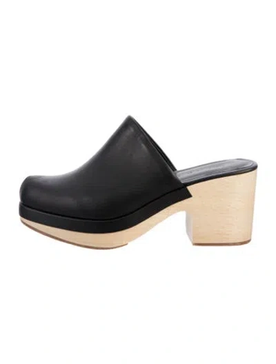 Pre-owned Rachel Comey Leather Mules In Black