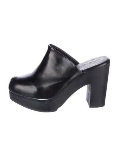 Pre-owned Rachel Comey Leather Mules In Black