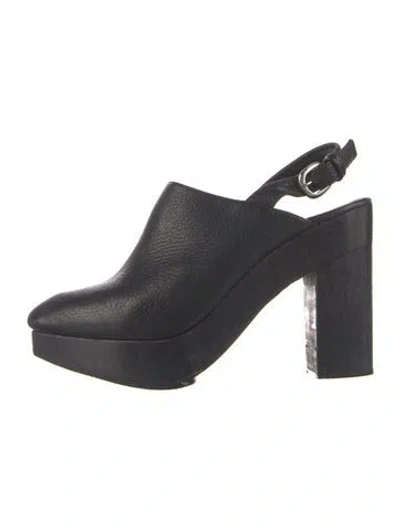 Pre-owned Rachel Comey Leather Mules In Black