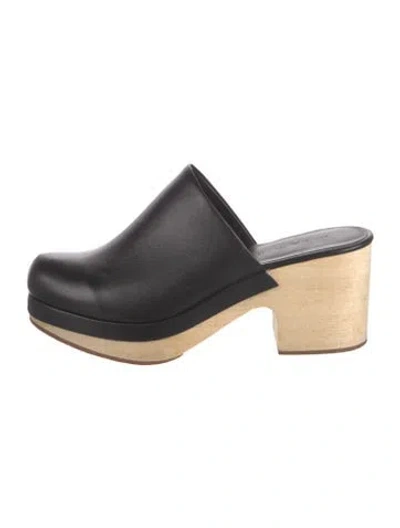 Pre-owned Rachel Comey Leather Mules In Black
