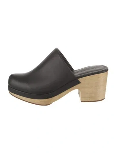 Pre-owned Rachel Comey Leather Mules In Black