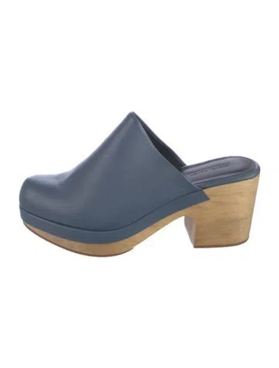 Pre-owned Rachel Comey Leather Mules In Blue