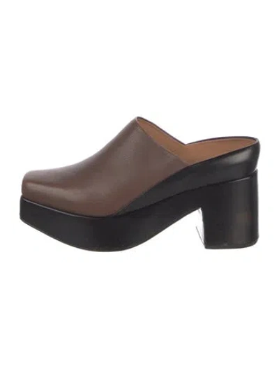 Pre-owned Rachel Comey Leather Mules In Brown